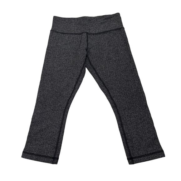 Lululemon Wunder Under High Rise Athletic Gym Crop Leggings Size Women's 6 - Picture 1 of 3